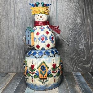 🌾 Jim Shore Vintage 2003 HEARTWOOD CREEK “ Winter’s Haven” Snowman